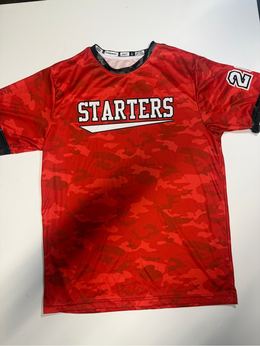 Sourceโ Unknown Red Camo STARTERS Jersey Shirt